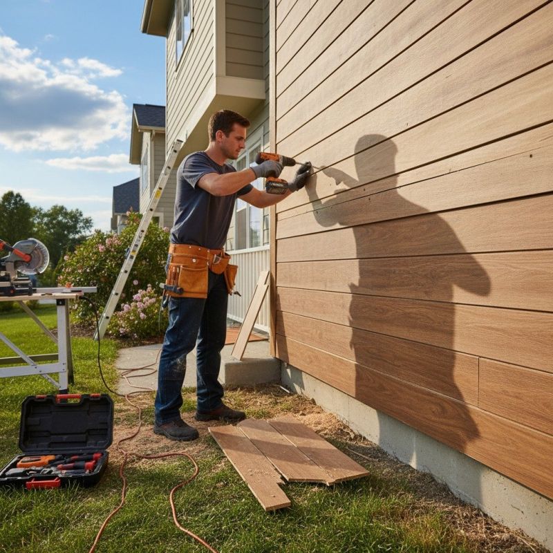 Local Log Siding Installation pros at work